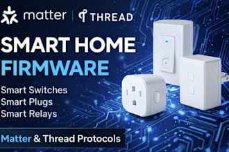 build matter thread firmware for smart home switch plug relay device