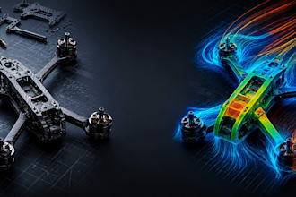 design and cfd analyze drones, uavs and aircraft