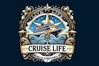 design professional premium modern boat logo design for you