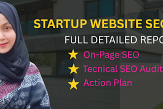 provide a startup website SEO audit and fix ranking issues