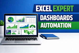 provide excel expert services including excel dashboard, data analysis