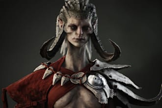 model 3d humanoid character in zbrush,3d creature, epic skeletal rig,pbr texture
