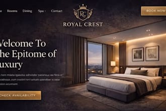 build a squarespace hotel website booking accommodation pages
