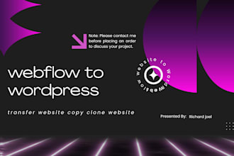 webflow to wordpress transfer website copy clone website webflow relume library