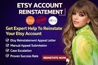reopen suspended etsy account with appeal letter live chat etsy reinstatement