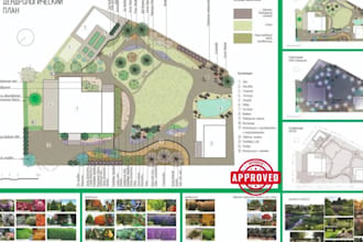 do alta land survey, color plot plan, site plan, property plan, map illustration