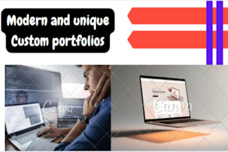 build modern unique portfolio websites for you