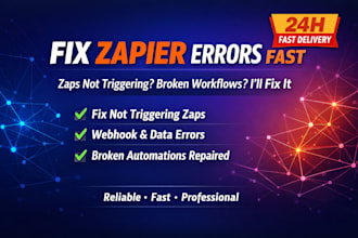 fix zapier not triggering, webhook errors and broken zapier automation workflow