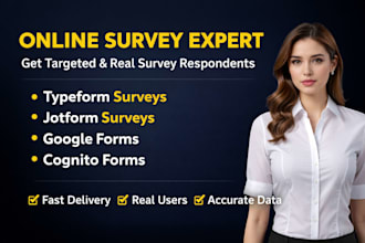 get 5000 people to fill out your online survey, jotform with accurate responses