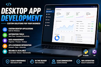 build automation tools or desktop apps for your business