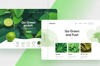 design sustainable eco friendly website for green business