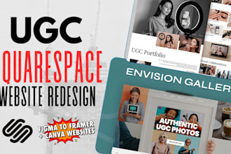squarespace website redesign ugc website figma to framer website canva website