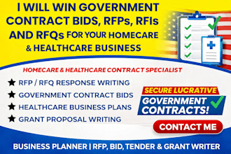 get government contract bids, rfps, rfis and rfqs for your homecare, healthcare