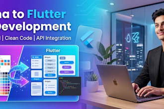 develop a professional figma to flutter and app development