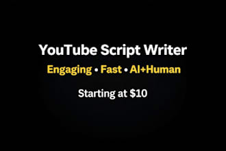 write engaging youtube scripts using ai
