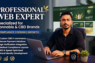 build a professional cannabis, cbd, or hemp website on wordpress