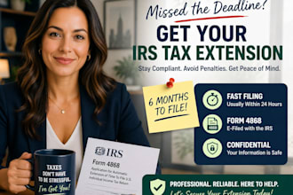 e file your irs tax extension form 4868 in 24 hours to avoid penalties