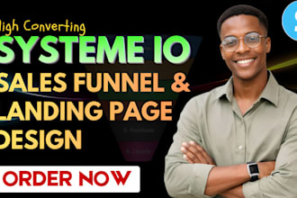 setup systeme io sales funnel automation, systeme io website landing page expert
