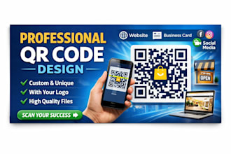 custom and scannable qr code design