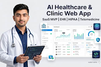 create ai medical, clinic, pharma, and healthcare web app or saas systems