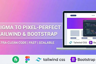 convert figma to pixel perfect tailwind or bootstrap