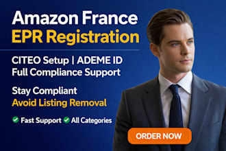 do amazon france epr registration, citeo setup and ademe id