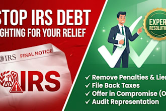 fix irs tax issues, remove penalties, and resolve late filing notices