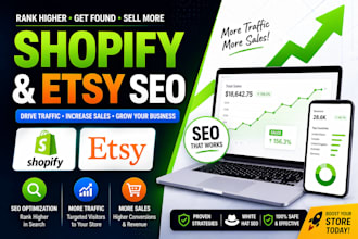 optimize etsy listings do shopify store SEO for traffic and sales boost