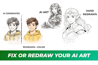 fix or redraw your ai generated artwork