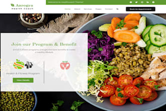 design wix nutritionist website nutrition coach diet plan website