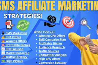 do SMS affiliate marketing research CPA offers and profitable niche analysis