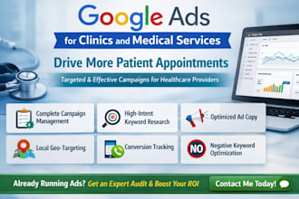 set up google ads for clinics and medical services, management and optimization
