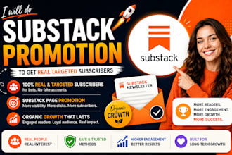 do substack promotion, substack newsletter, organic substack subscribers growth