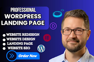 create a mordern wordpress landing page with seo and speed optimization