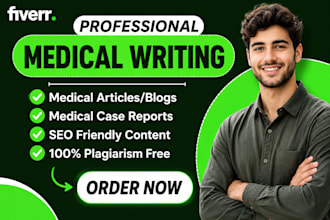 write medical research articles with references and citation