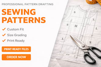 do production ready sewing patterns with pattern grading for your brand