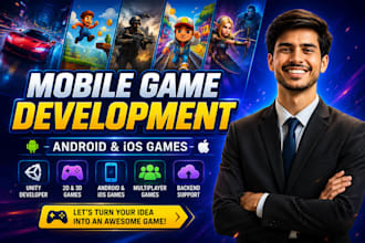 design and develop games for android and ios