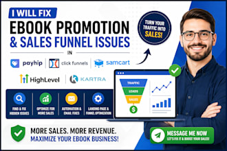 fix payhip ebook promotion clickfunnels samcart gohighlevel kartra author issues
