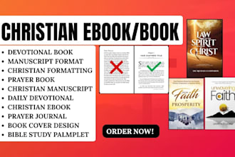 design and format your christian ebook daily devotional christian prayer book