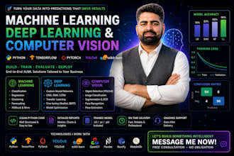 build machine learning deep learning and computer vision models