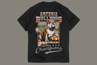 design vintage t shirt and custom merch tshirt graphic