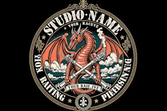 design a unique tattoo studio or tattoo artist logo