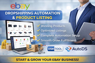 ebay dropshipping automation and product listing