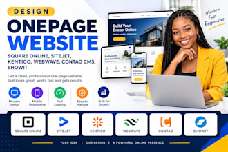 design onepage website onepage io square online sitejet kentico webwave contao
