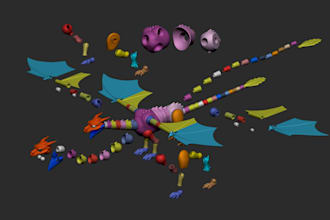 make articulation 3d model for 3d printing