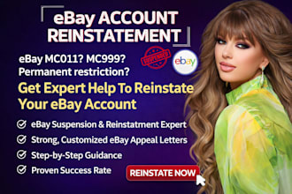 reinstate ebay account, ebay vero suspension, ebay mc011, ebay restriction mc999