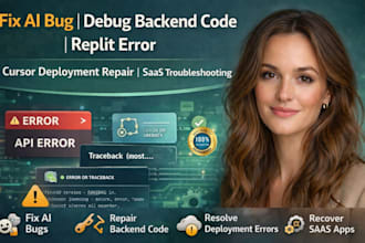 fix ai bug debug backend code replit error cursor deployment repair saas