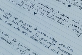 write anything with my beautiful handwriting