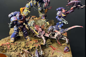 make you a warhammer picture frame diorama