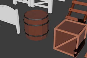 create low poly assets for games and roblox